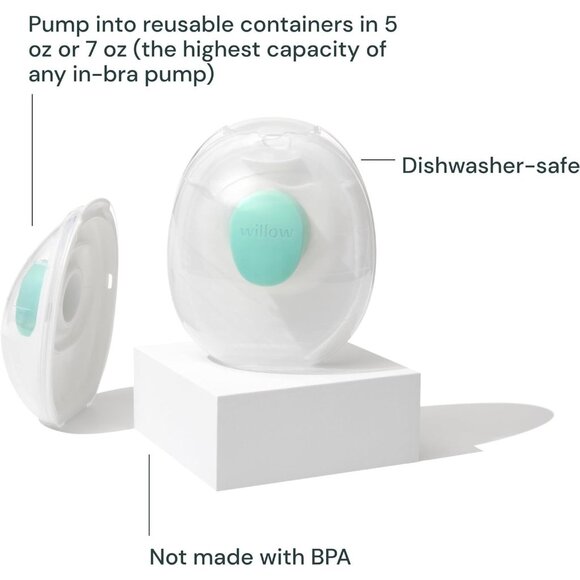 Willow Go Breast Milk Container Set 7oz Reusable Pump Storage Set - Picture 2 of 10